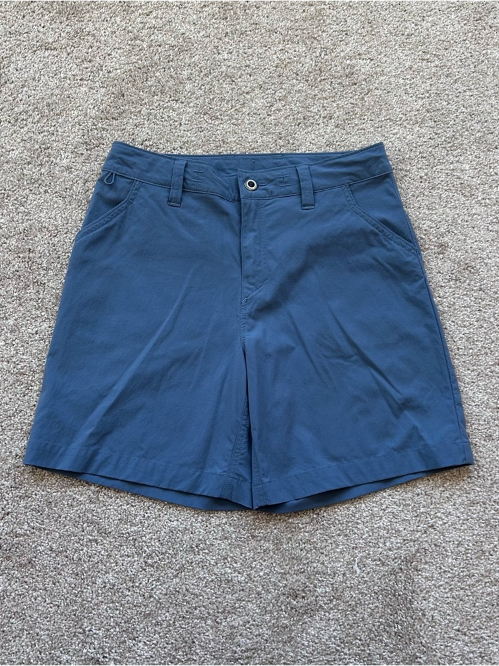 Patagonia Women's Quandary Shorts Size 4 Blue 7" Inseam Hiking Outdoor Stretch